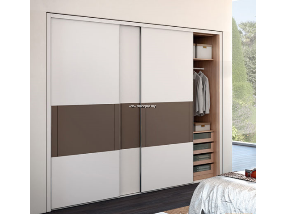 Anti Jump Sliding Wardrobe Come With Fullboard Door Office Renovation
