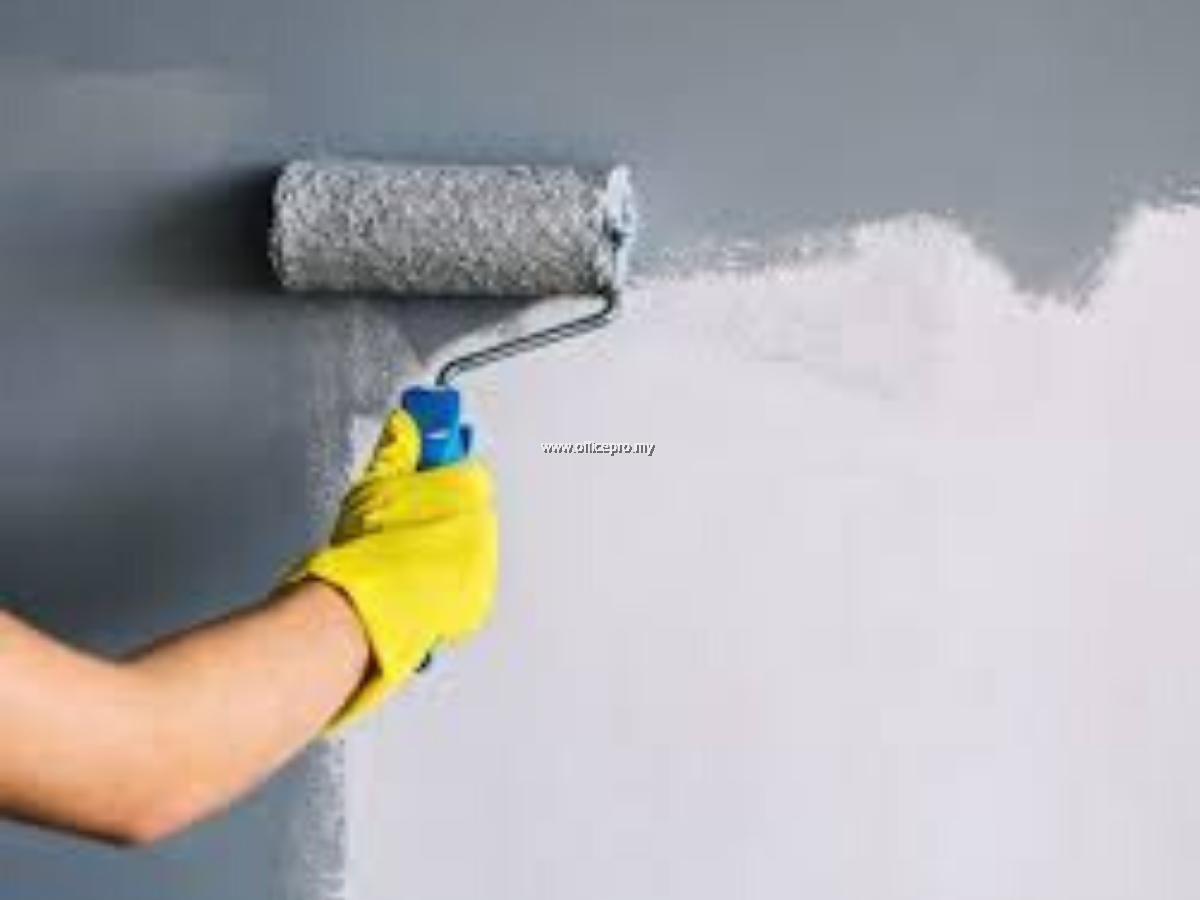 Paint Interior Brick Wall Using Emulsion Paint Office Renovation