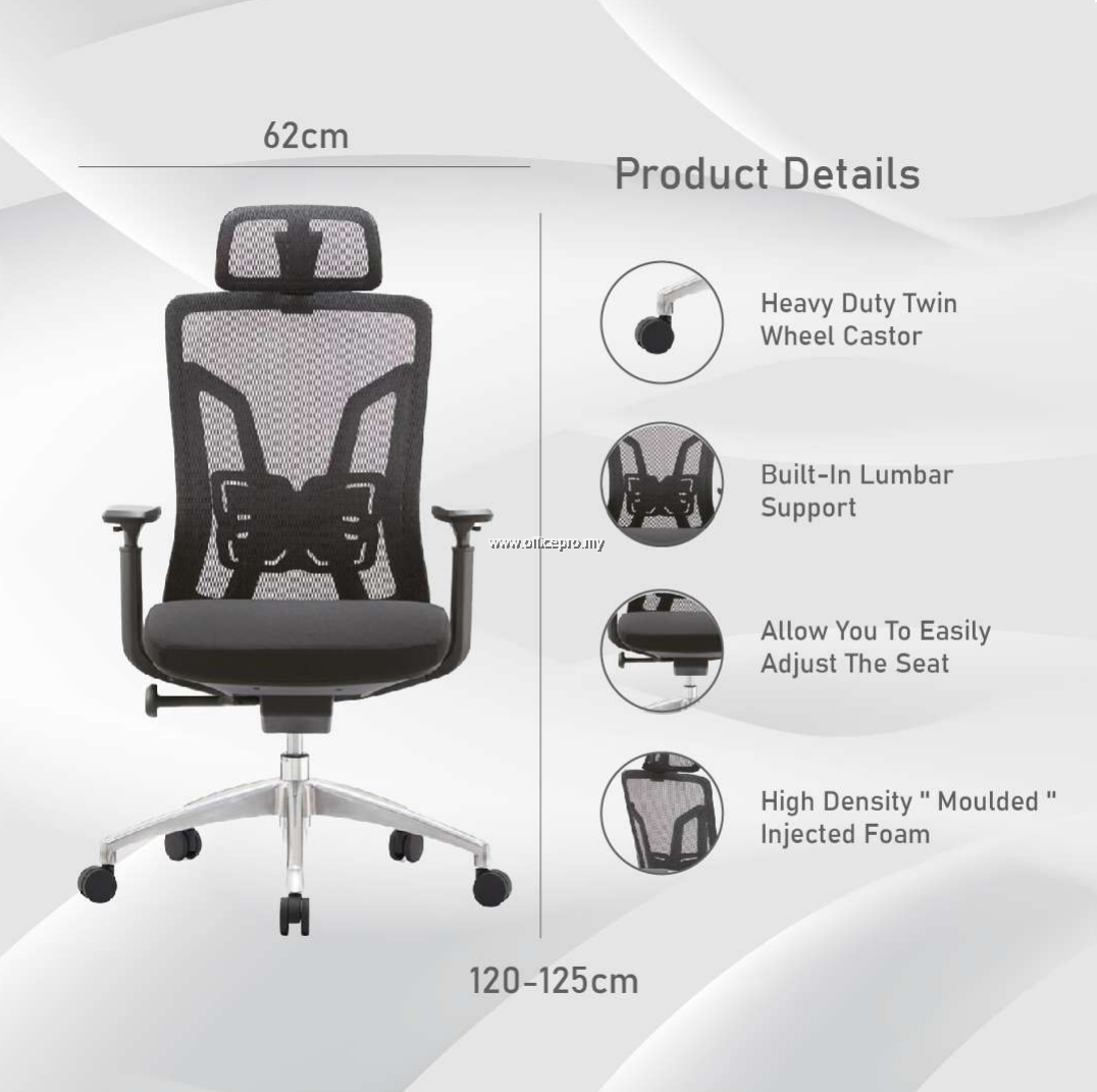 Best Ergonomic Highback Chair Top Highback Chair Supplier Malaysia