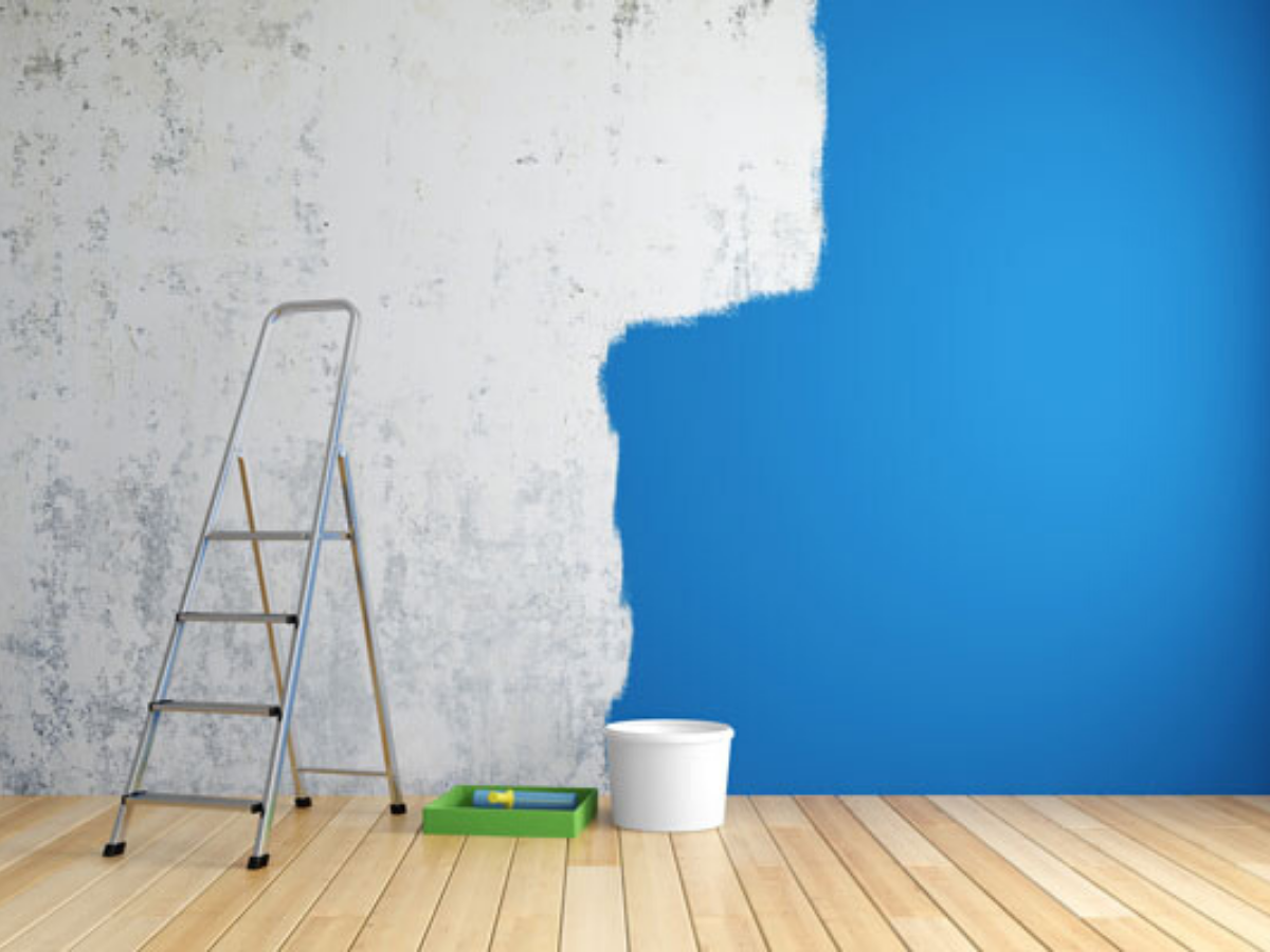 Paint Interior Brick Wall Using Emulsion Paint Office Renovation