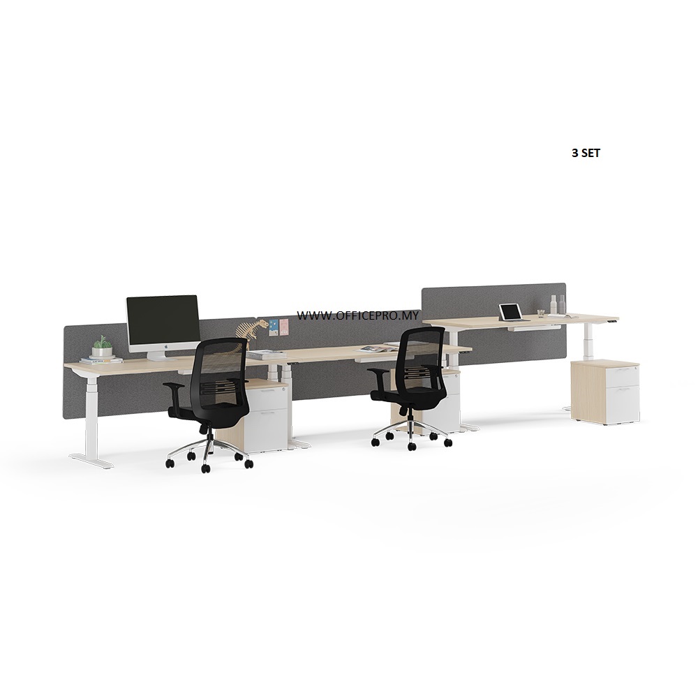 IPRISE Rise Height Adjustable Table With Modesty & Cable Management