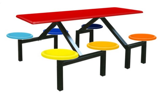 Canteen Table (Non Swivel) Seater Fiberglass IPFG6-01